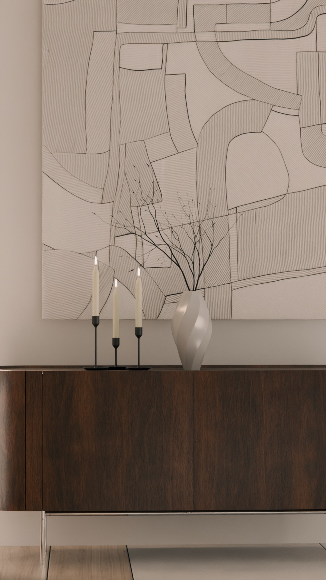 Conception entrée — détail console